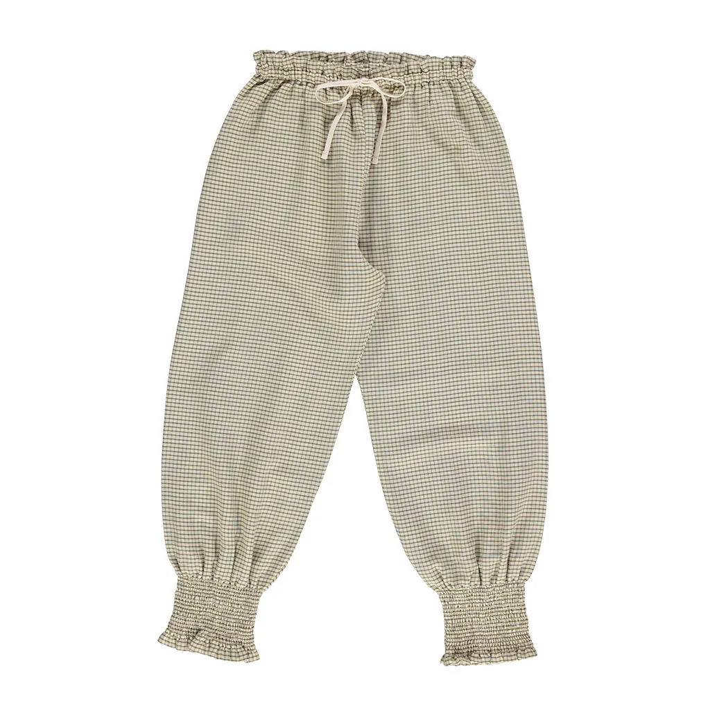 Pants Smocked Check