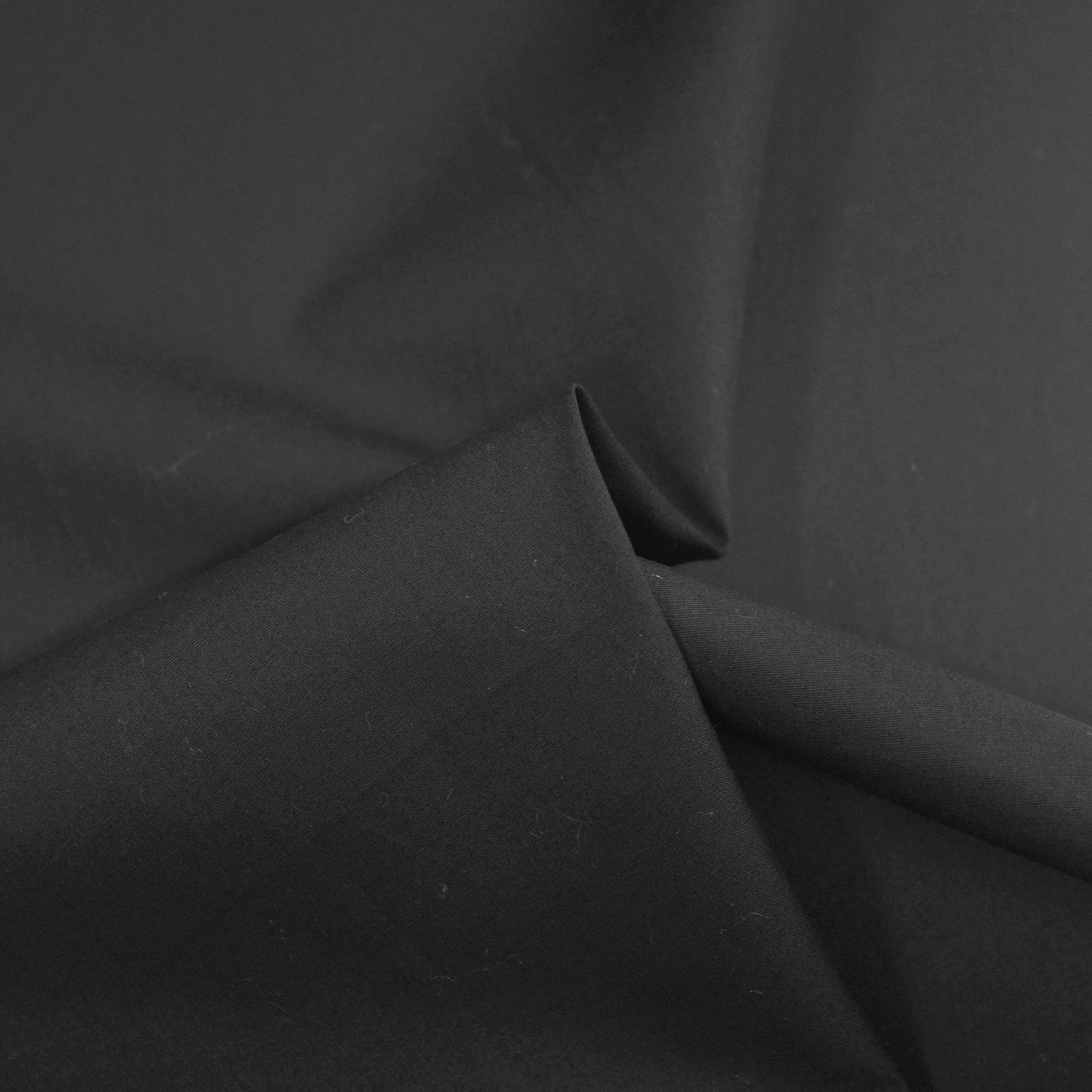 Ruben Black Cotton Poplin