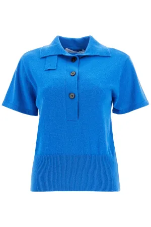 short-sleeved cashmere pullover 24041143 LAPIS