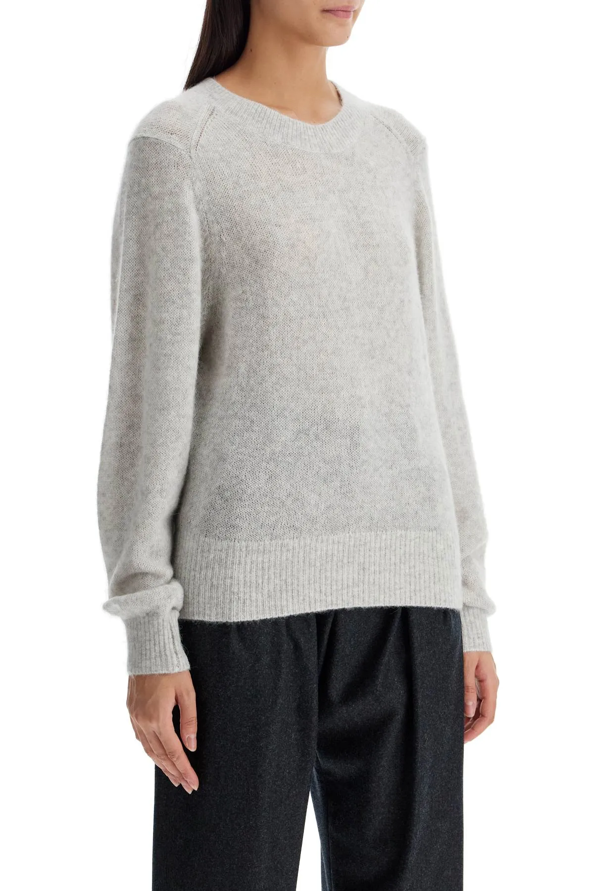 silk, alpaca and cashmere PU0558FA B3L01I LIGHT GREY