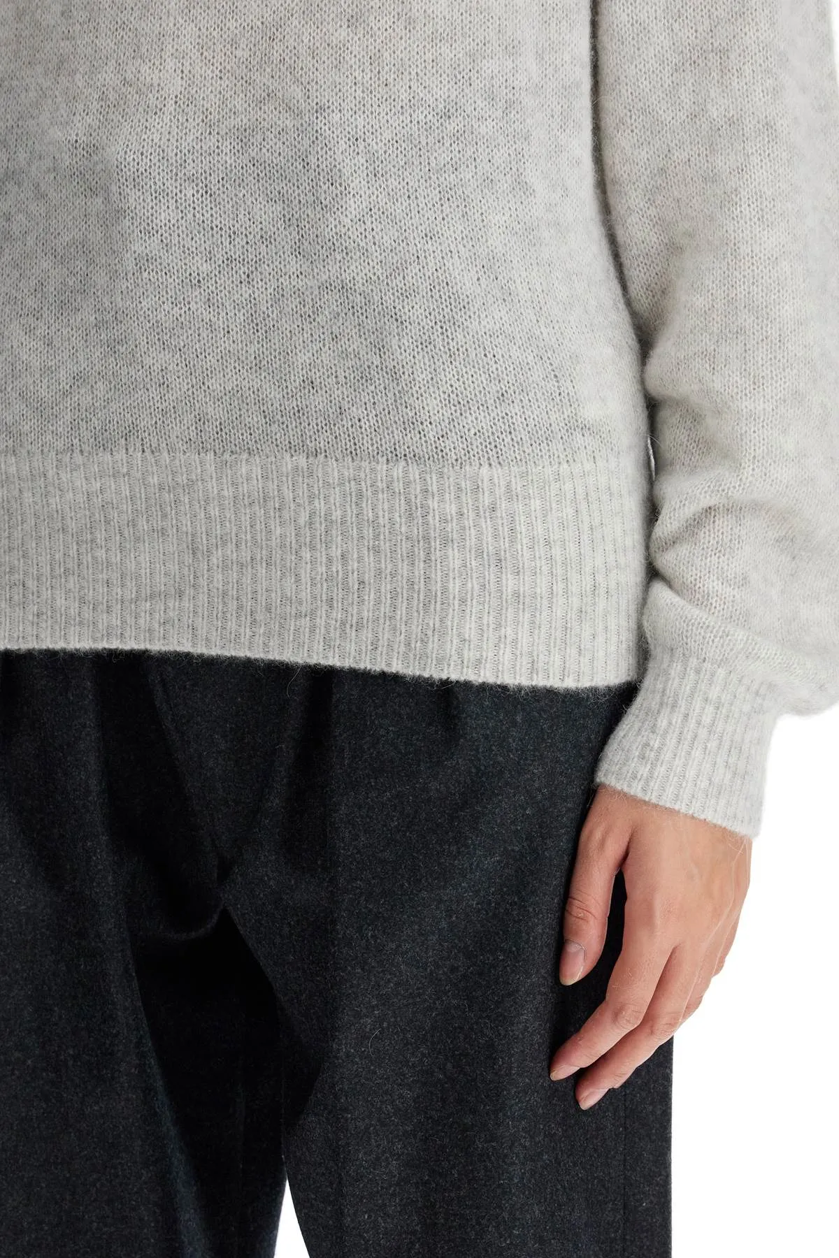 silk, alpaca and cashmere PU0558FA B3L01I LIGHT GREY