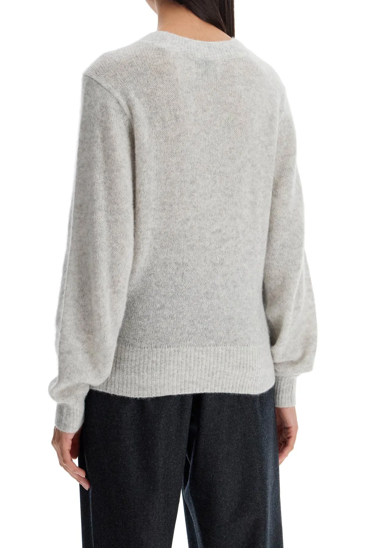 silk, alpaca and cashmere PU0558FA B3L01I LIGHT GREY