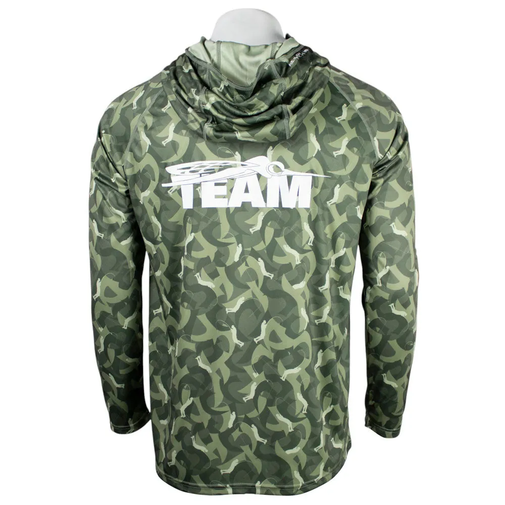 Skeeter Jason Christie Deep Green Camo LS Performance Shirt