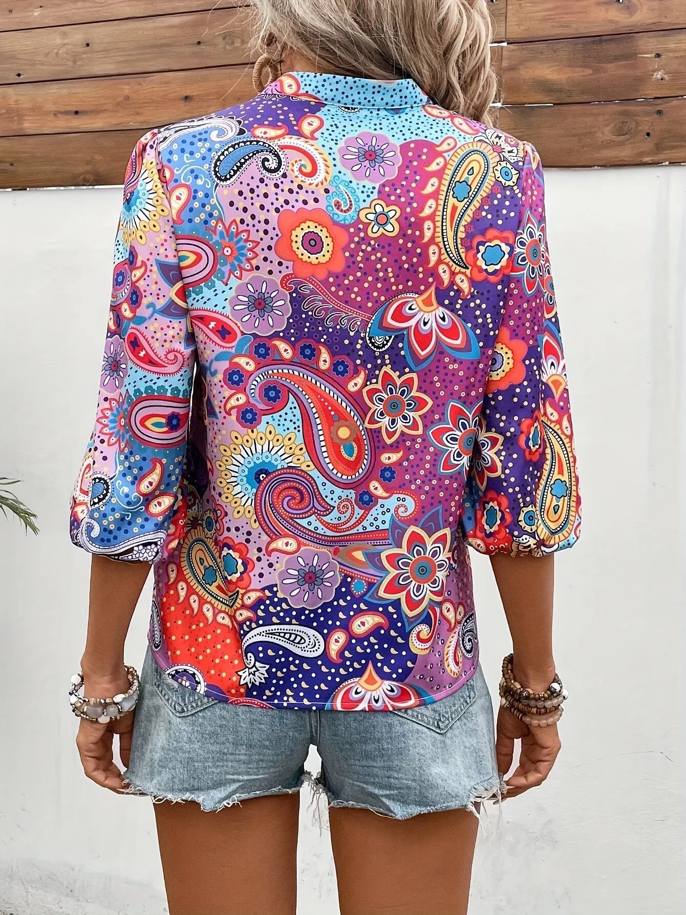 Sophia Paisley Print Blouse
