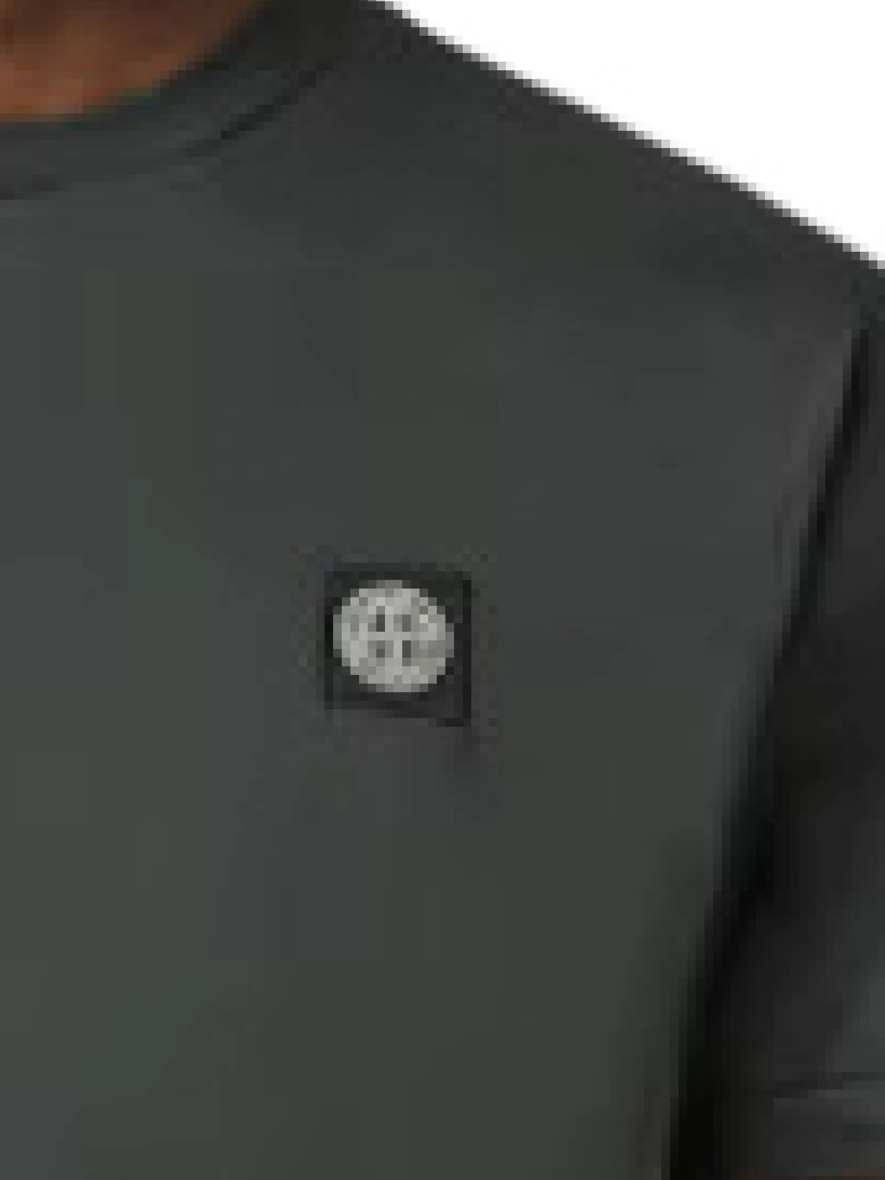 Stone Island Logo Patch T-Shirt in Lead Grey