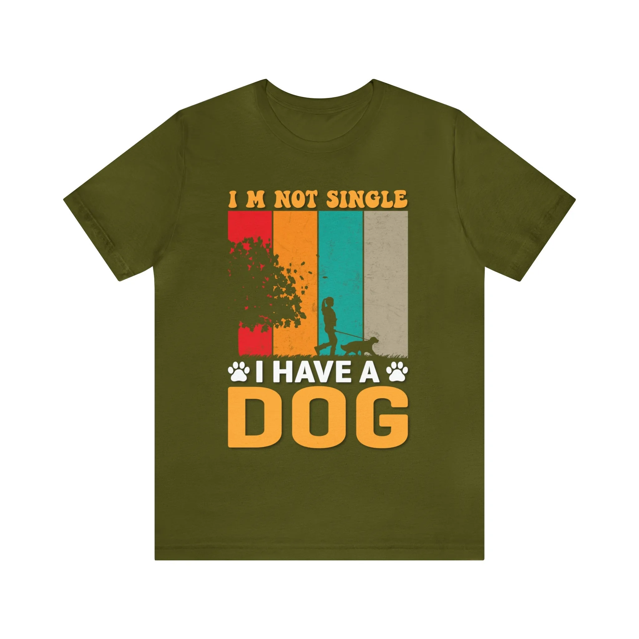 Support dog T-shirt | I am Not Single I Have a pet | Animal lover's | Vintage clothing | Service dog T-shirt