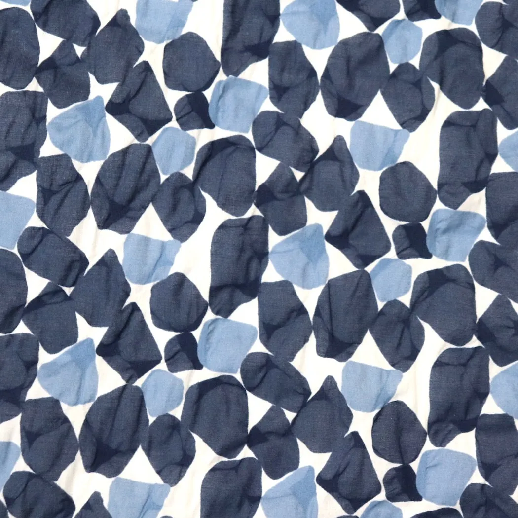 Swatch — Beach Glass Japanese Ripple Lawn — Navy