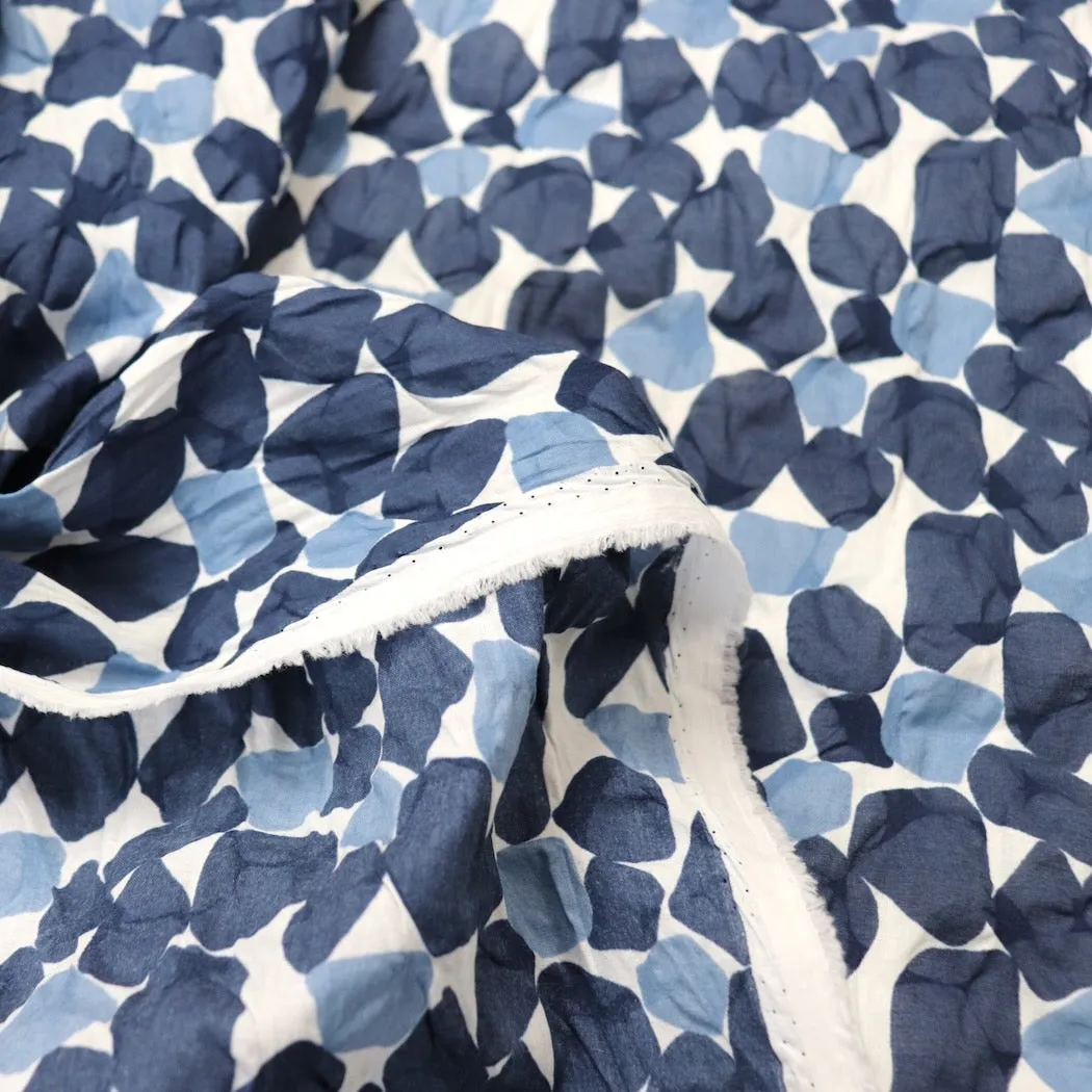 Swatch — Beach Glass Japanese Ripple Lawn — Navy
