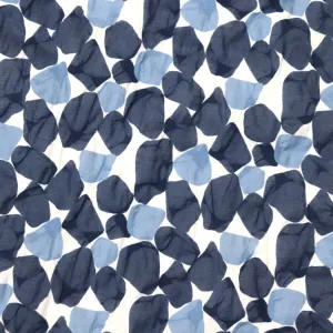 Swatch — Beach Glass Japanese Ripple Lawn — Navy