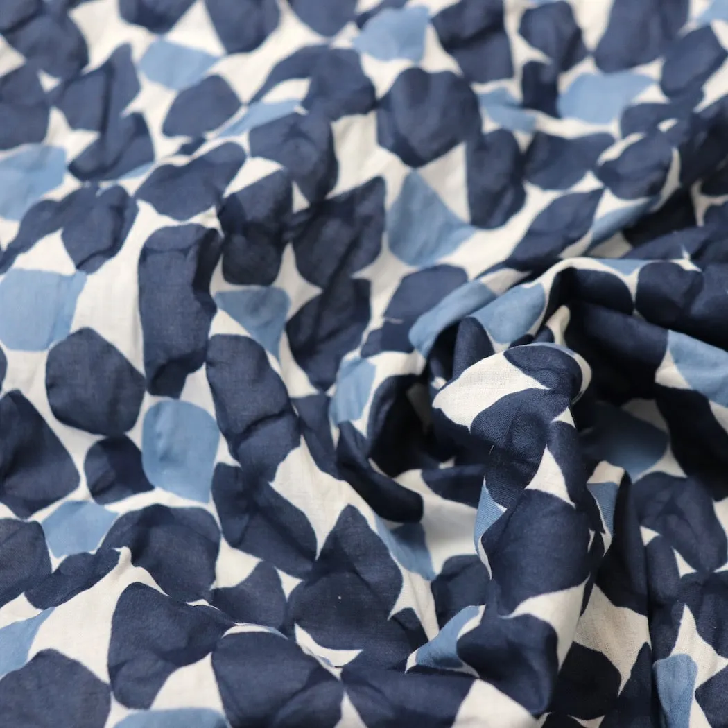 Swatch — Beach Glass Japanese Ripple Lawn — Navy
