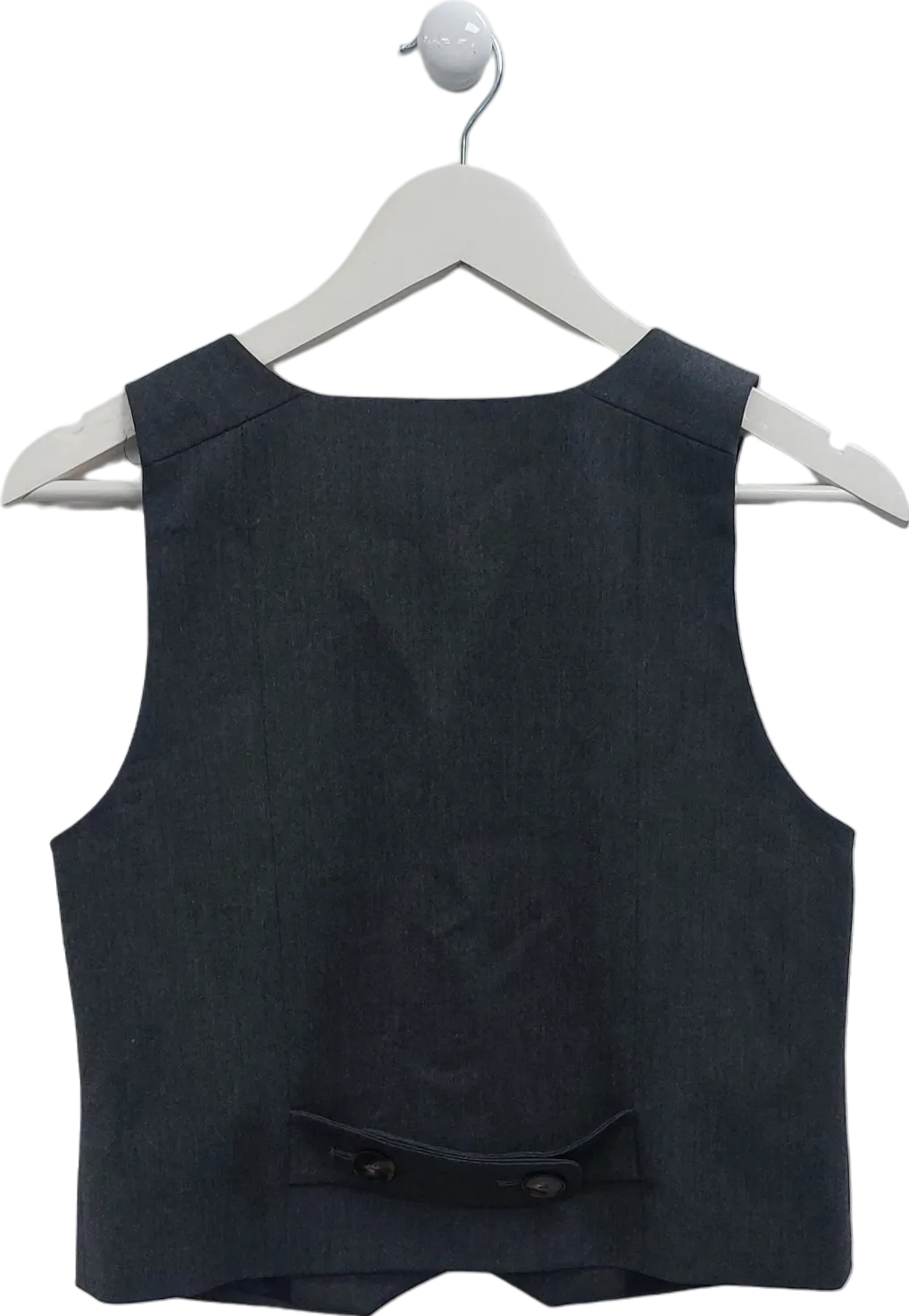 Szane Grey Wool Blend Waistcoat top UK 10
