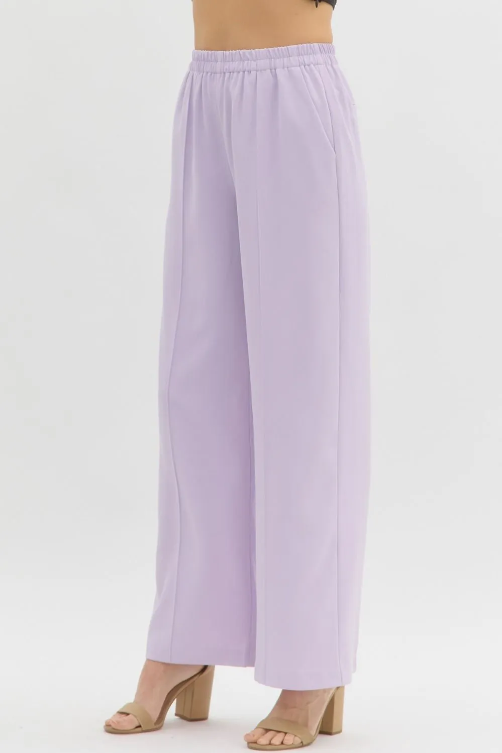 Timeless Treasure Lilac Pintuck Pants