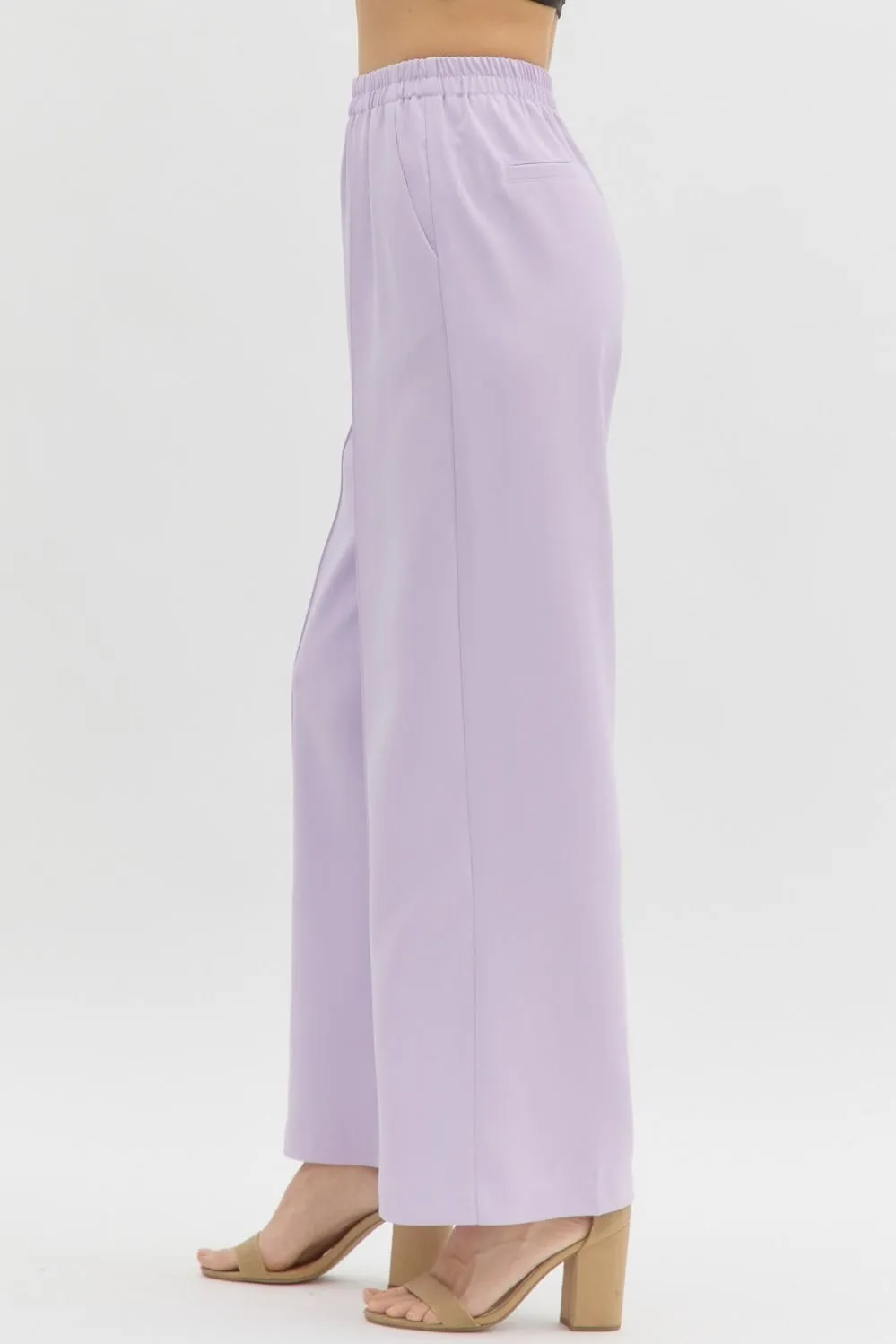 Timeless Treasure Lilac Pintuck Pants
