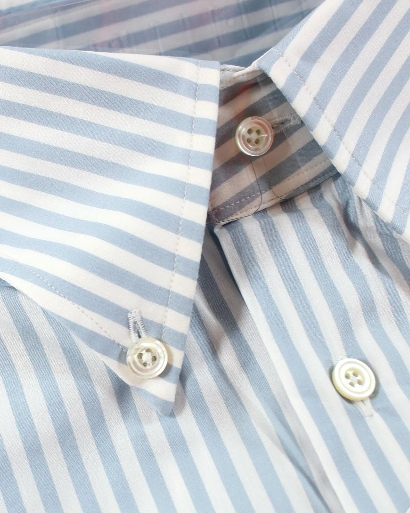 Tom Ford Button-Down Shirt Powder Blue White Stripes Modern Fit 39 - 15 1/2 SALE