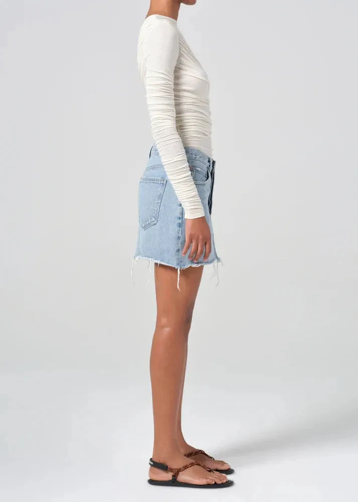 V-Waist Mini Skirt in Force