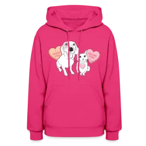 Valentine Hearts Contoured Hoodie